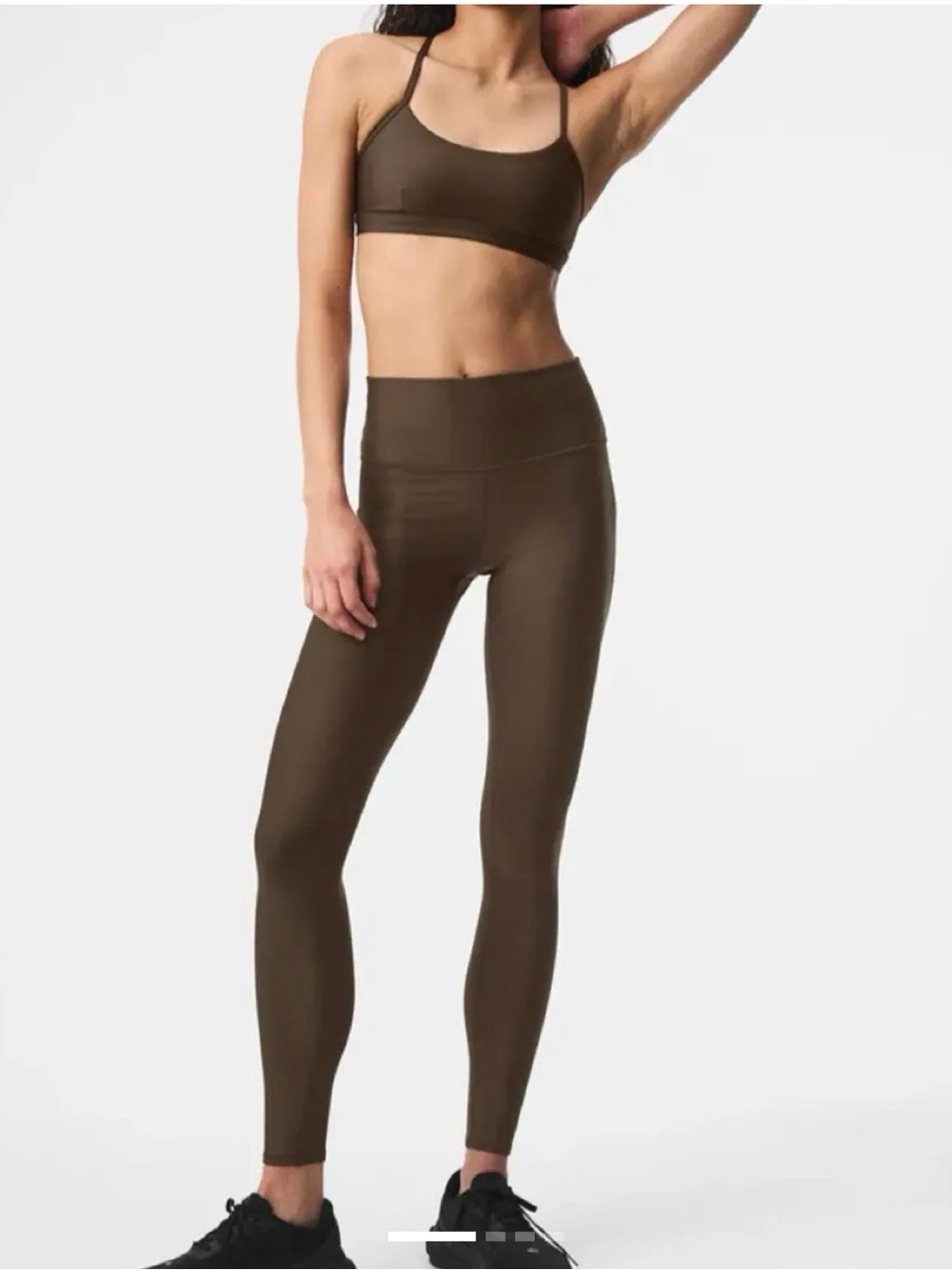 Alo Yoga Airlift Set in Espresso. Both size small